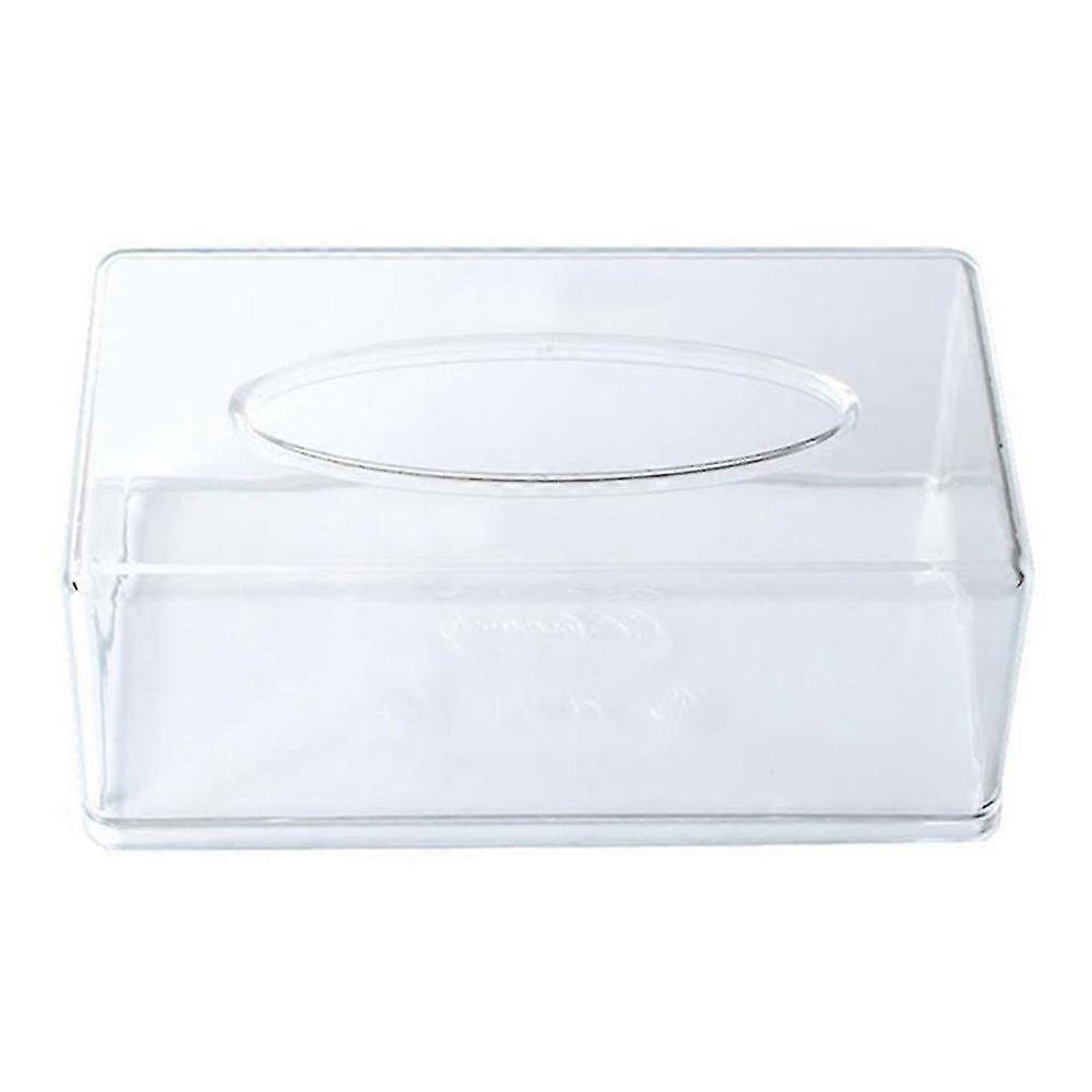 Transparent Rectangular Tissue Box, Simple And Creative Home Drawer