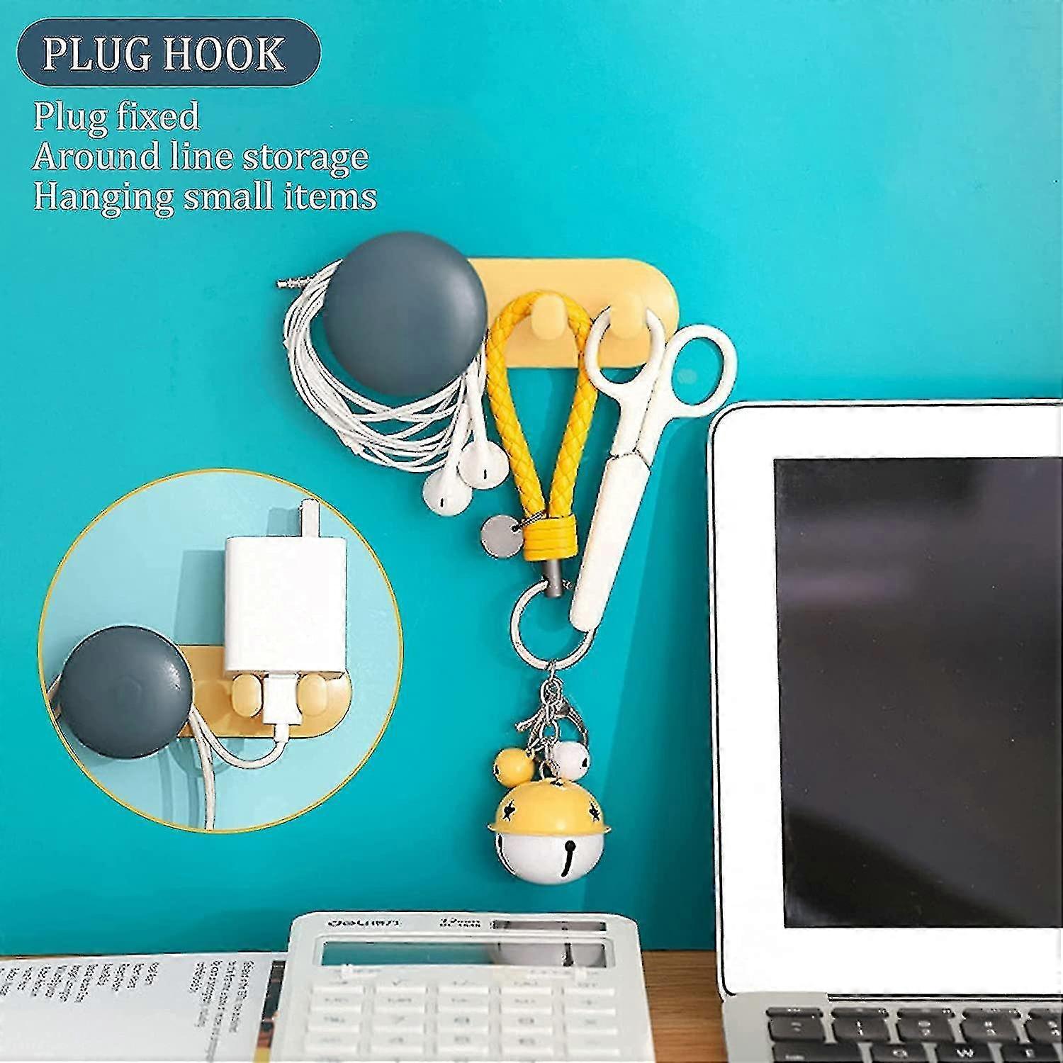 Key Rack With 6 Hooks + 1 Socket Hook, Key Holder, Key Organizer / Wall