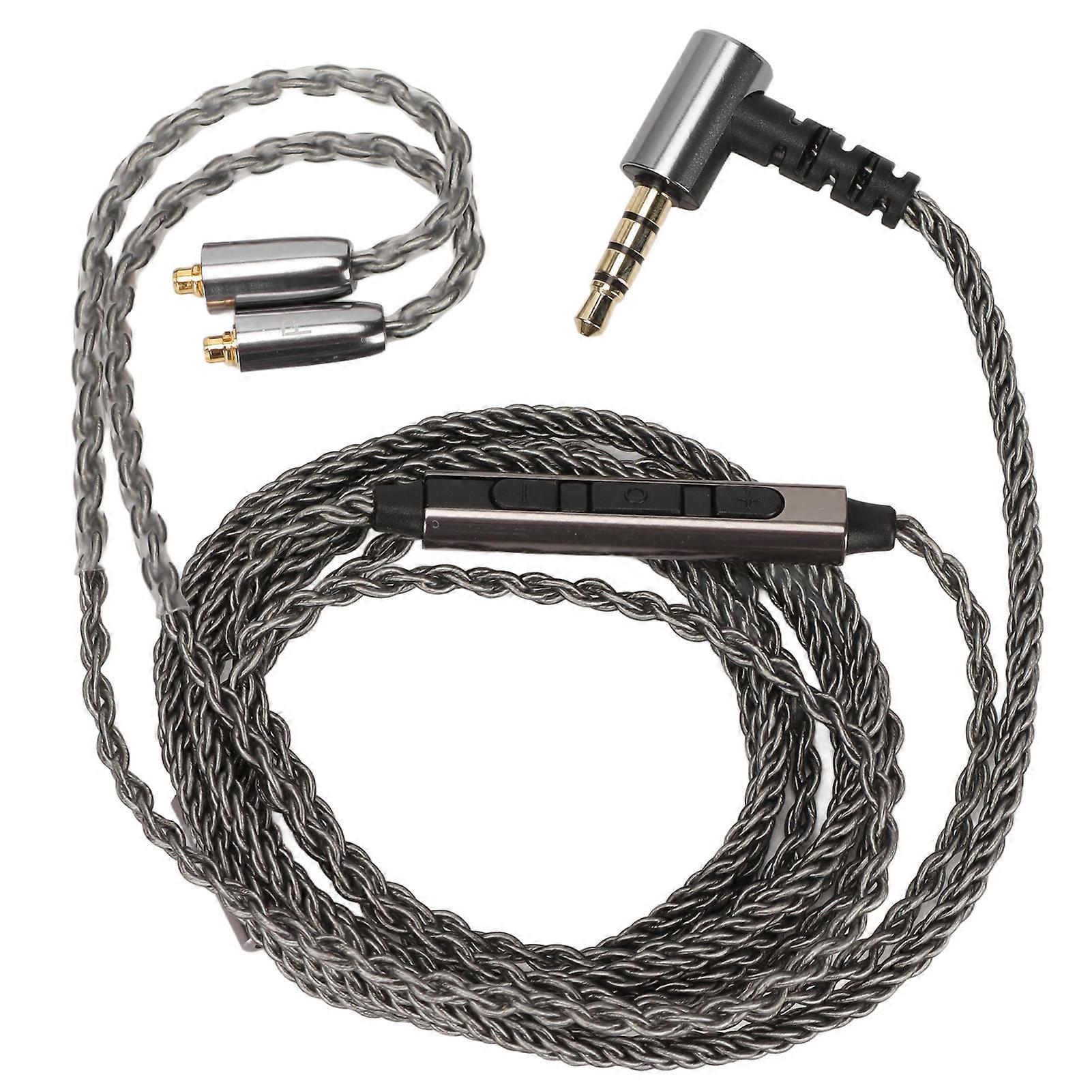 Headphone Upgrade Cable Multifunctional Volume Control Microphone Function Earphone Cable for SE846 SE535 UE900