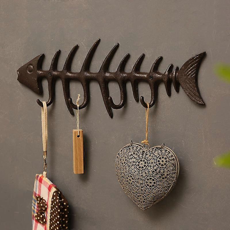 Fishbone Wall Mount Towel Rack