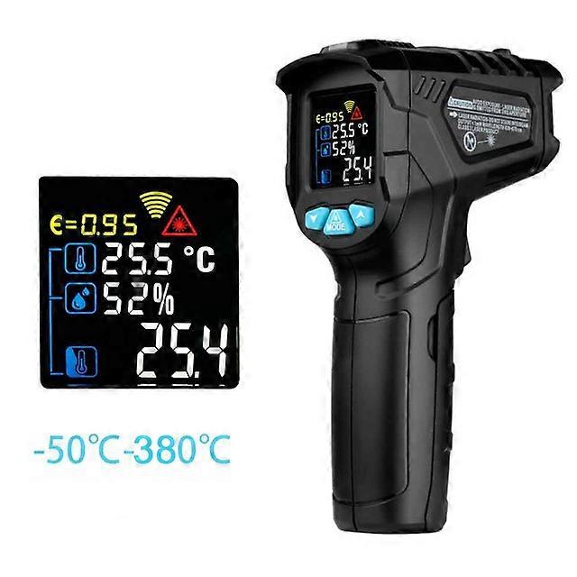 Handheld Digital Infrared Industrial Thermometer Laser Temperature Meter Gun Non-contact IR LCD Pyrometer Hygrometer
