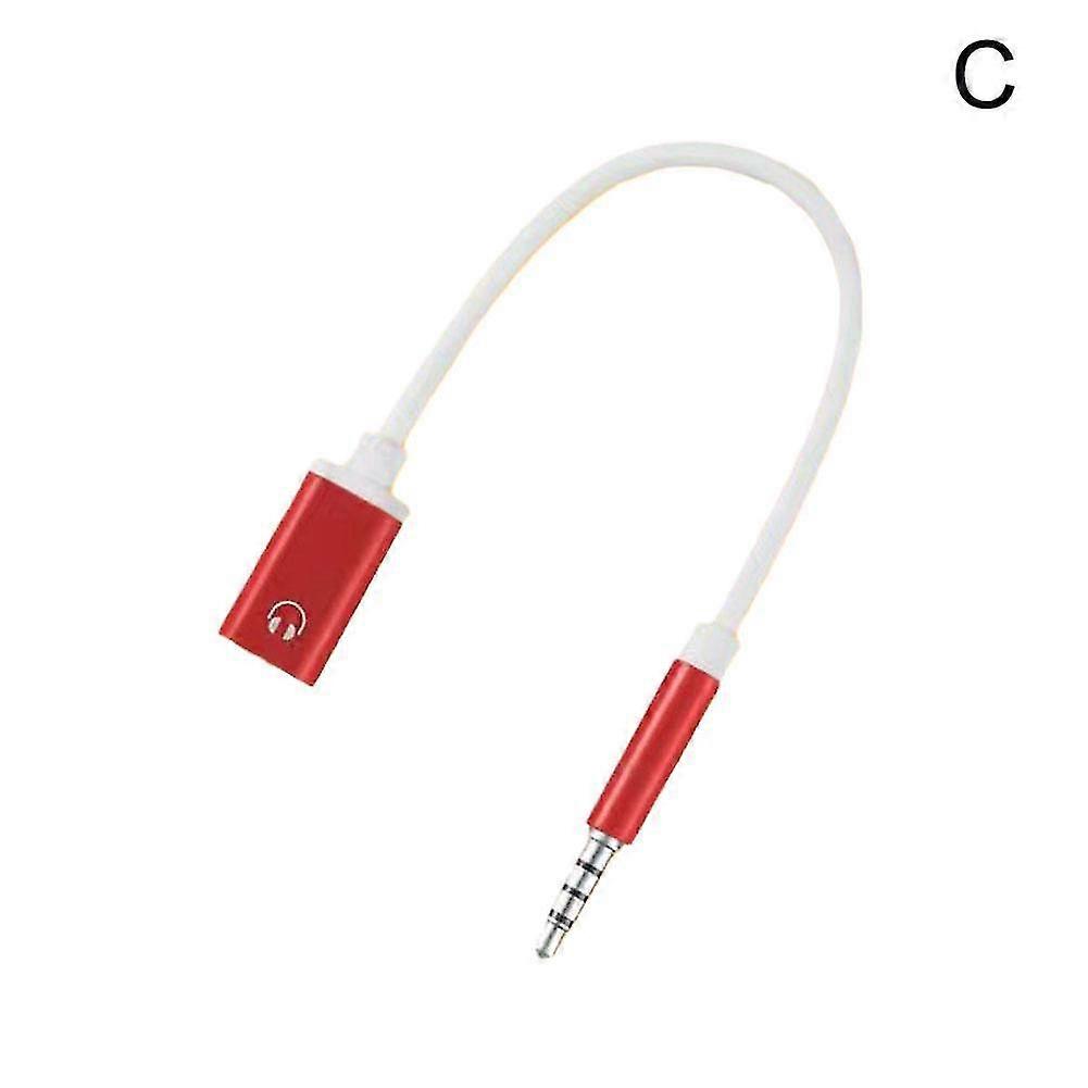 3.5mm Male to Type-c Female Headphone Converter Flat to Round Analog Lap
