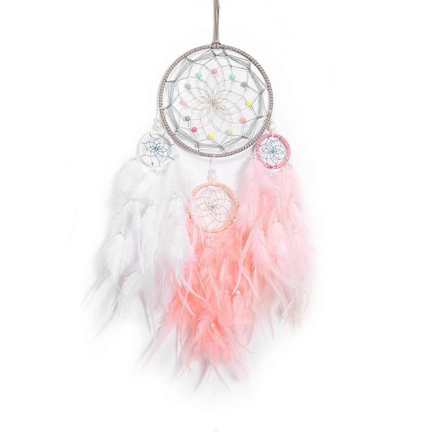 Pink dream catcher wind chime