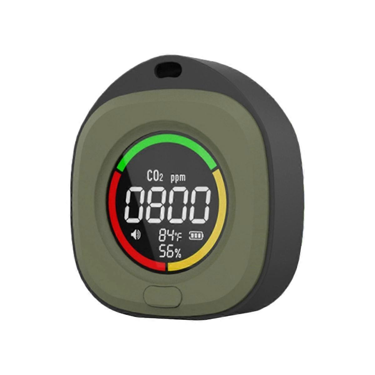 K5C Mini Carbon Dioxide Detector CO Tester Air Quality Portable Monitor LED Screen USB Typc-C Charg