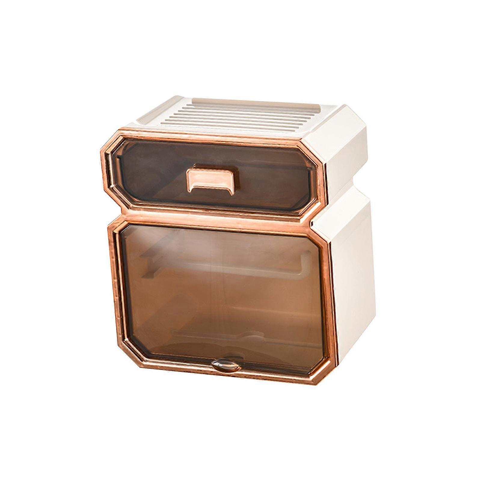 Wall Mounted Paper Holder Tissue Storage Case Organizer White