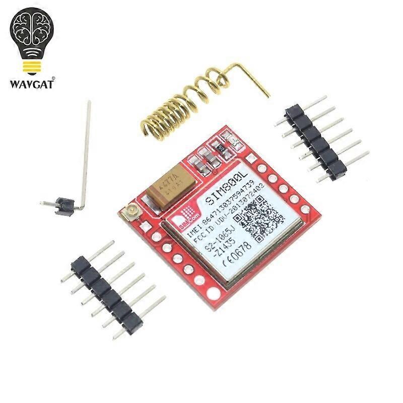 Kleinste SIM800L GPRS GSM Module MicroSIM-kaart Core BOard Quad-band TTL seriële poort