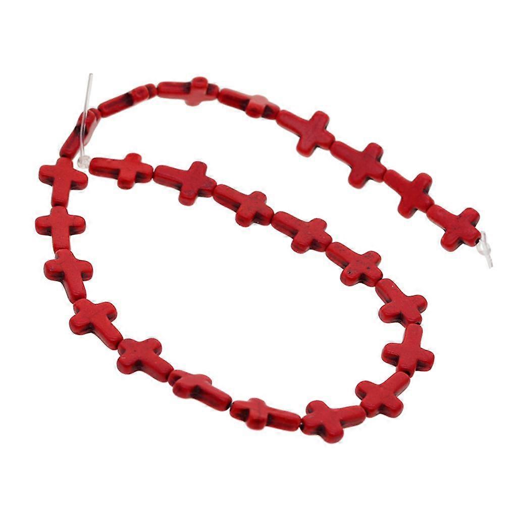 Turquoise Synthetic Stone Crimp