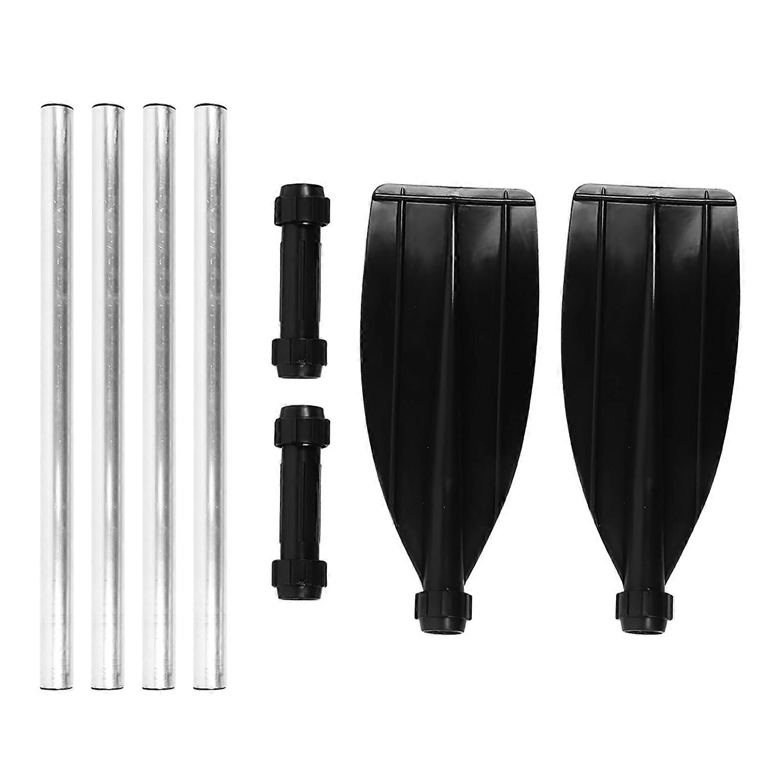 125cm/49.2in Detachable Afloat Oars Aluminum Alloy Paddles Dual End Portable for Boat Kayak Raft Canoe