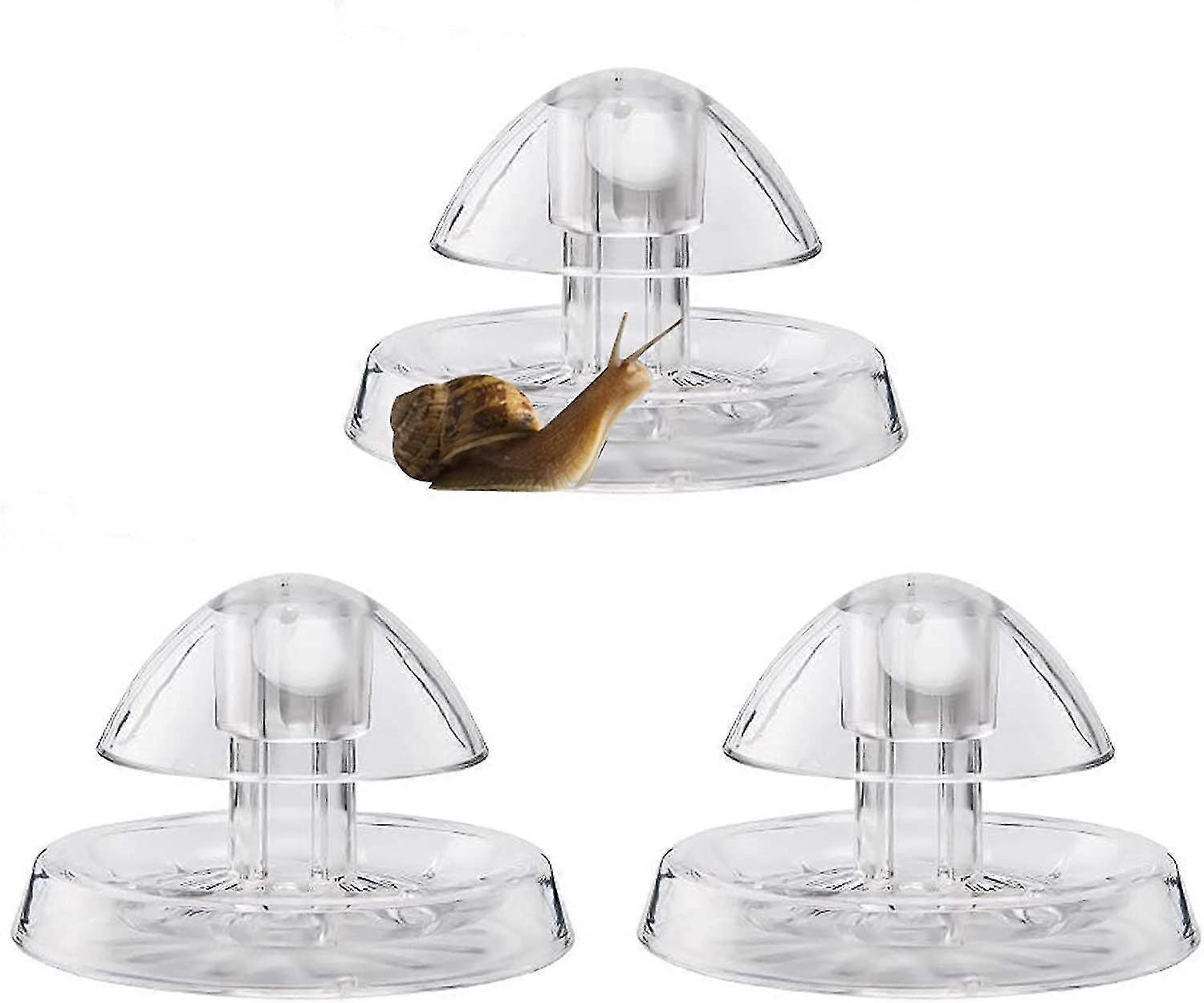 3 قطع البلاستيك الحلزون فخ مربع الصيد لحوض السمك خزان 3.15 "/ 8cm T-X