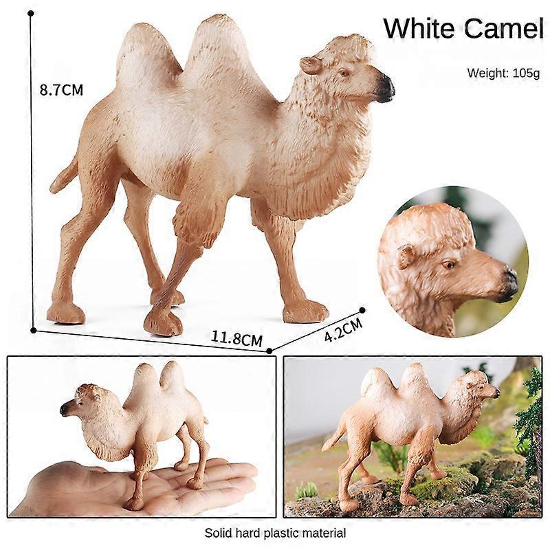 OozDec Desert Camel Wild Animal Model Toy with Solid Simulation for Children's Sand Table Decoration
