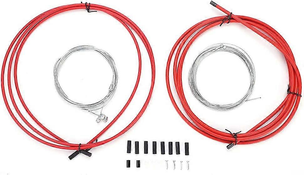 Vaihdevaijeri, polkupyörän vaihdekeppi ja jarruvaijeri maastopyörään/maantiepyörään (punainen)