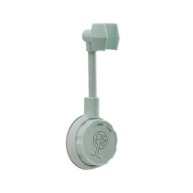 Faucet Replacement Parts Shower Bracket Adjustable Screw Nozzle Base 360rotation Suction Cup Punch-free Brackets green