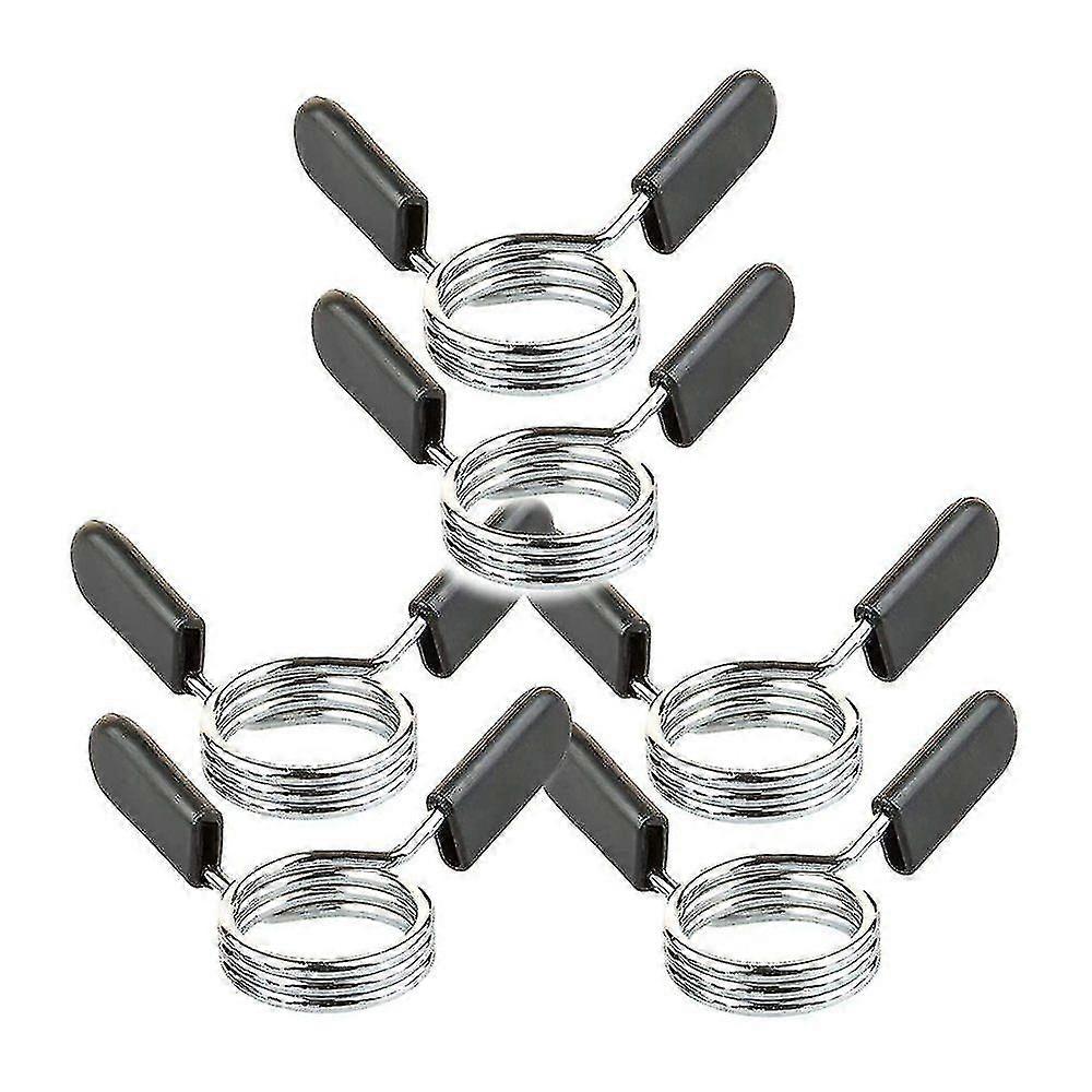 6 Pieces Dumbbell Bar Spring Lock, Dumbbell Attachment (30 Mm)