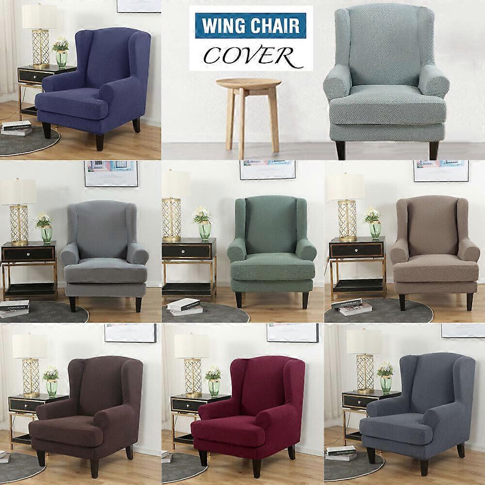 Vingestol Wingback Lenestol Deksel Stretch Slipcover Elastic Sofa Protector Soft