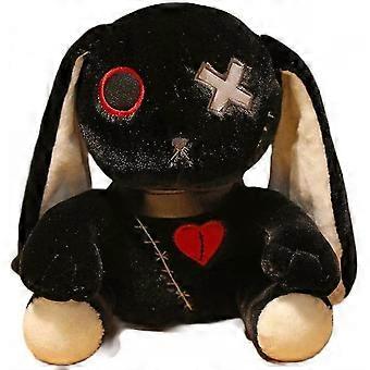 Conejo Loco de Peluche Gótico Travieso Relleno Conejo de Pascua Almohada de Animal Conejo Rosa Suave Abraza Lindo Conejo Muñeco de Peluche Regalo, 10 Pulgadas (negro) Zekai