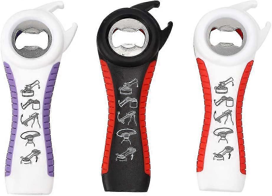 5 In 1 Multi Opener Jar Opener,can Opener For Weak Hands Arthritis Hands, Elderly And Children