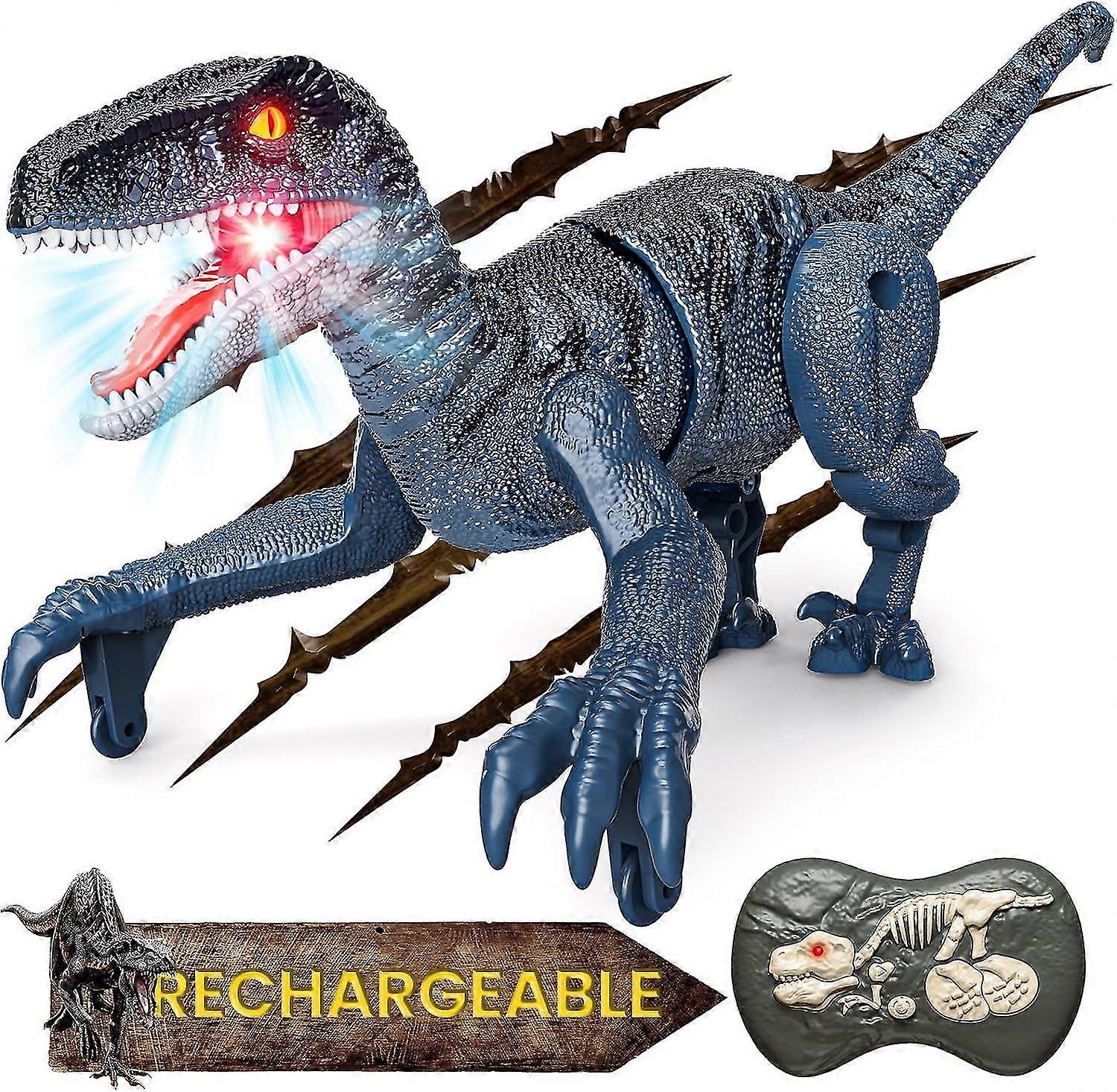 ミニリモコン恐竜、男の子のための恐竜のおもちゃ3 4 5 6 7 8 +、2.4GHzワンキーデモ恐竜、子供のおもちゃ誕生日とクリスマスのギフト