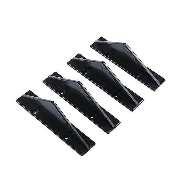 4pcs Universal Car Rear Bumper Diffuser Spoiler Carbon Fiber ABS Rear Bumper Lip Diffuser rear bumper universal car lip