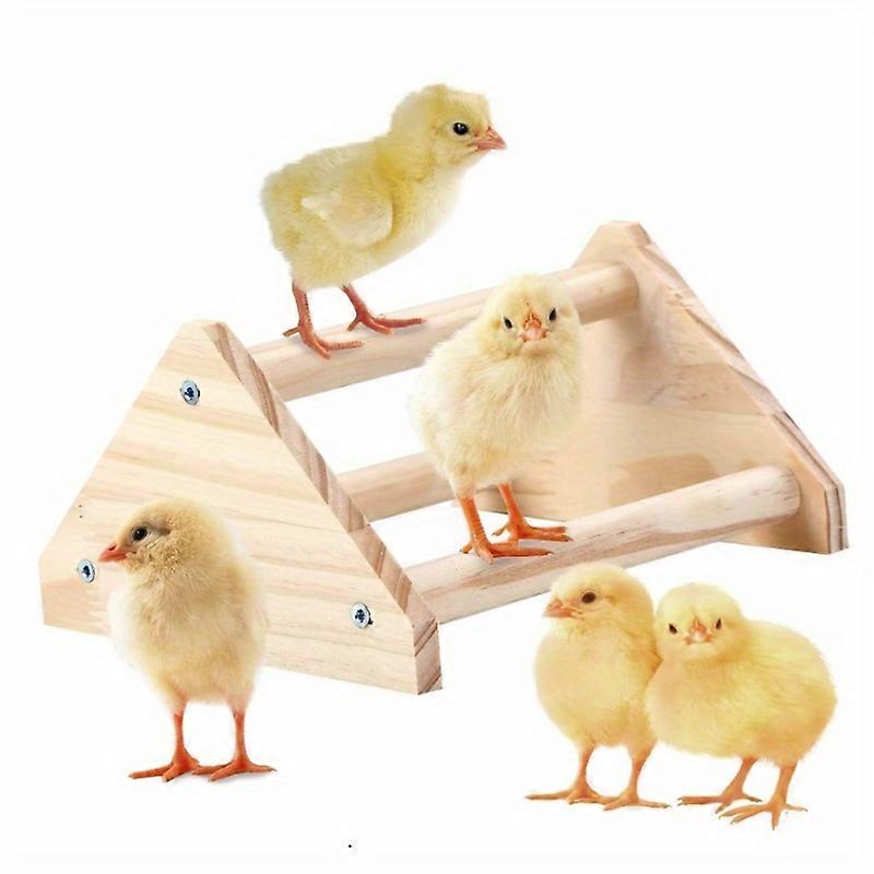 Strong Pine Chicken Perch - Versatile Roosting & Play Area for Coops, Brooders - Durable Fun Spot for Large Birds, Baby Chicks, & Parrots