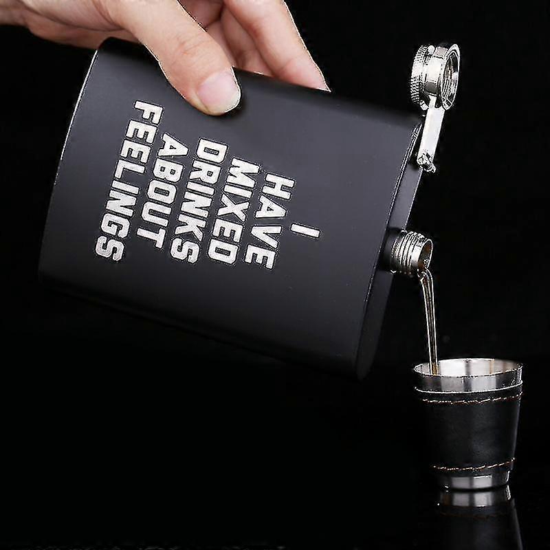 Small Portable Stainless Steel Hip Flask Classic European Style Hip Flask