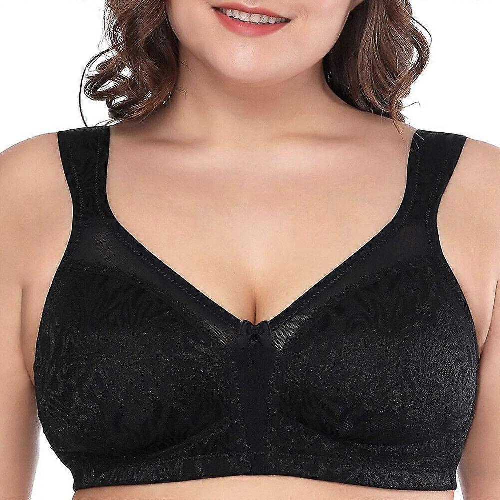 Women's Full Coverage Plus Size Minimizer Bra Wirefree Non Padded Everyday Bra
