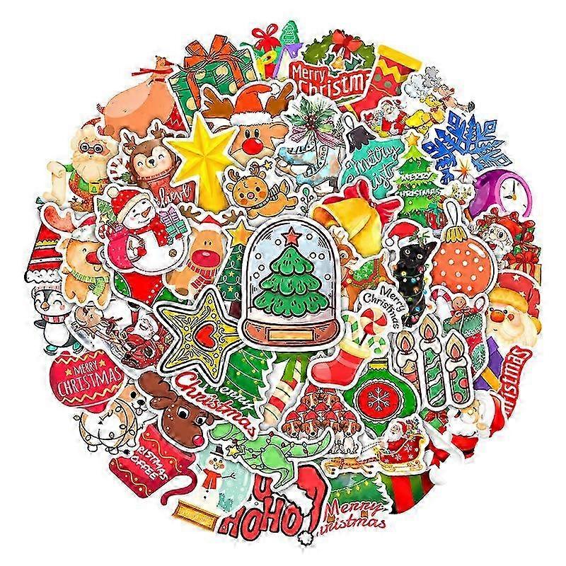 Christmas Decorations 50 Pcs Sticker
