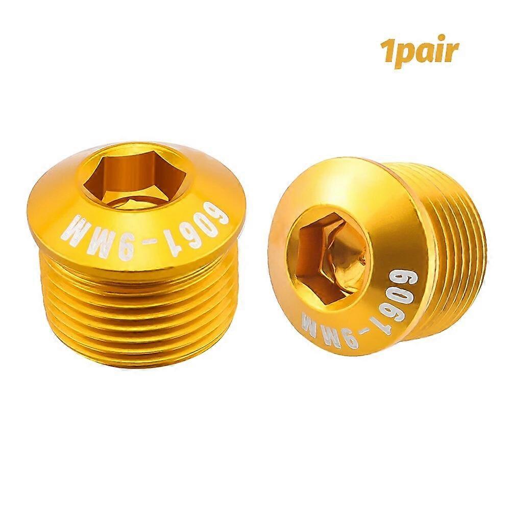 1pair Bicycle Pedal Axle Nut Easy Install M14 Accessories Protective Cap Aluminum Alloy Hardware Trimming Solid Replacement Part