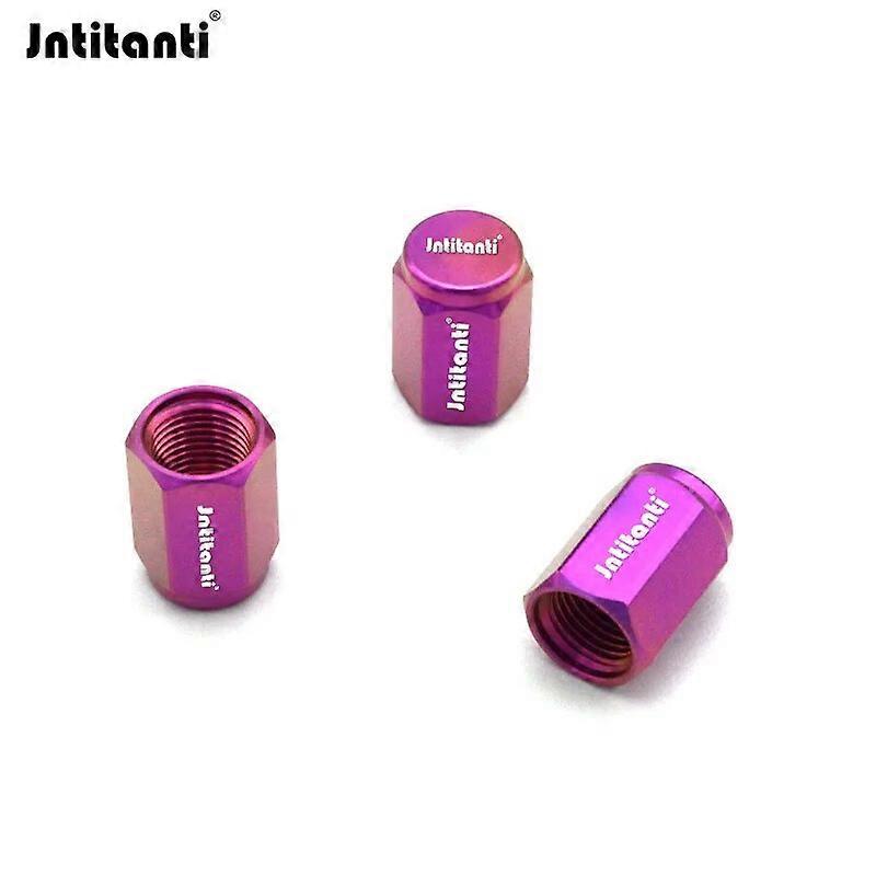 Jntitanti Customized Color Various style Gr.5 titanium Wheel Valve Stem Caps 4pcs for Automobiles,Motorcycle
