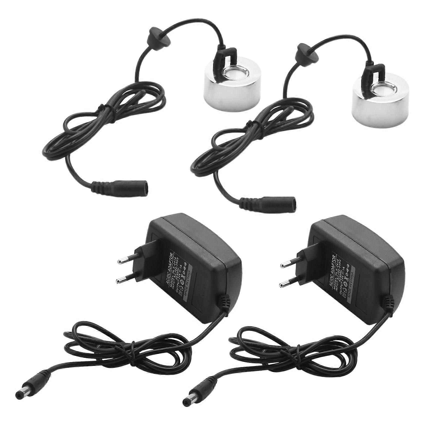 2Pcs with Plug 45Mm Humidifier Ultrasonic Mist Maker Industrial Incubator 24V Nebulizer Atomizer He