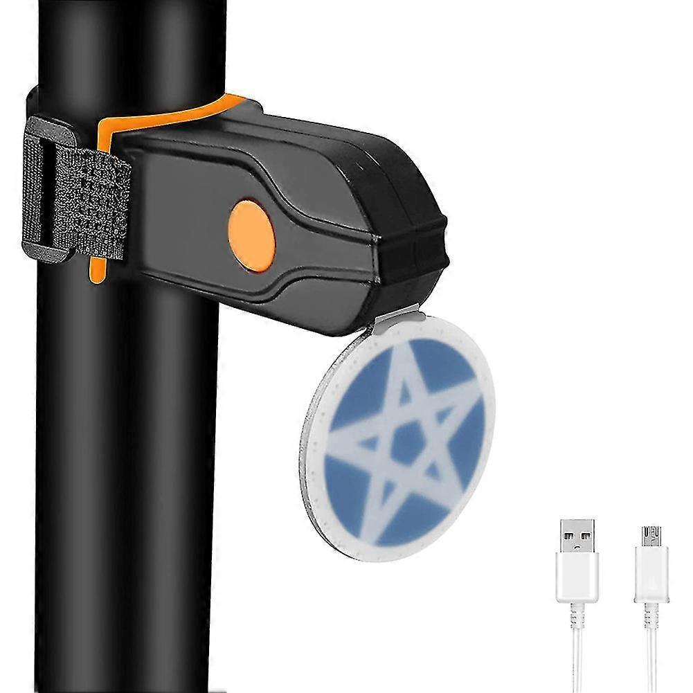 Usb Rechargeable Tail Light,with 4 Flash Modes, For Night Rider
