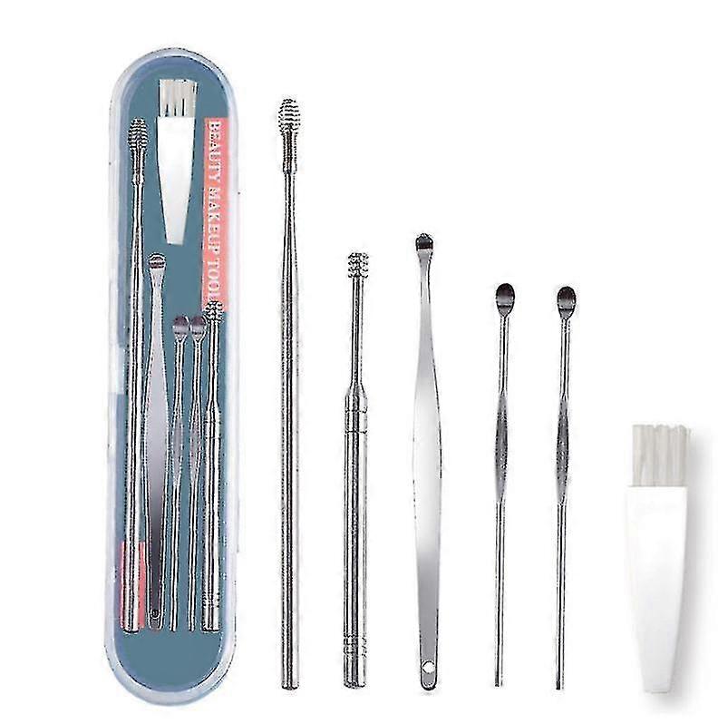 6 Pcs Ear Pick Earwax Removal Kit, Ear Cleansing Tool Set