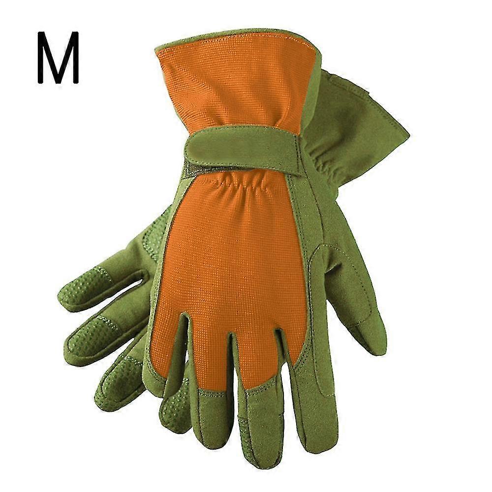 Camel 1 Pair Of Women's Gardening Gloves, Thorn And Puncture Rose Protection Hand Guards(M)