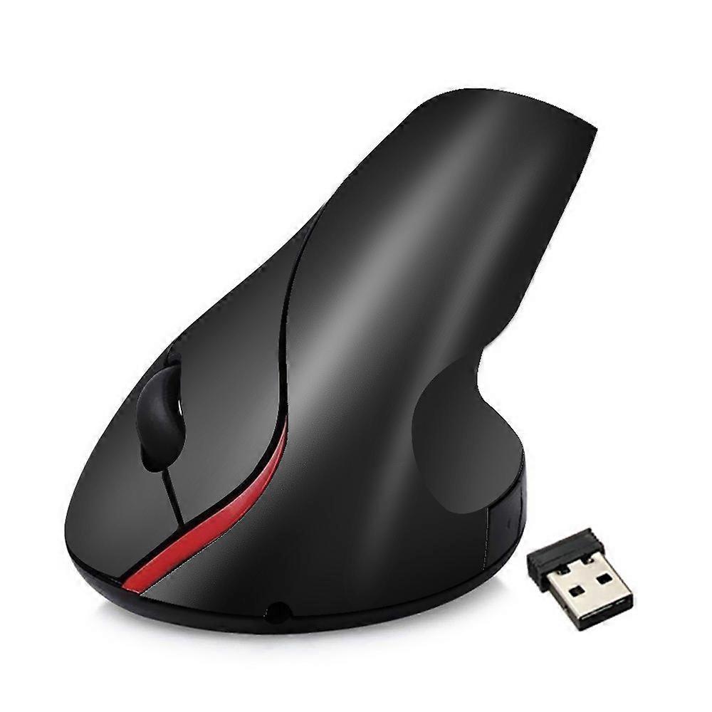 2.4G Wireless Rechargeable Mouse With 4 Buttons, Plug And Play 2400dpi Wireless Rechargeable Vertical Mouse