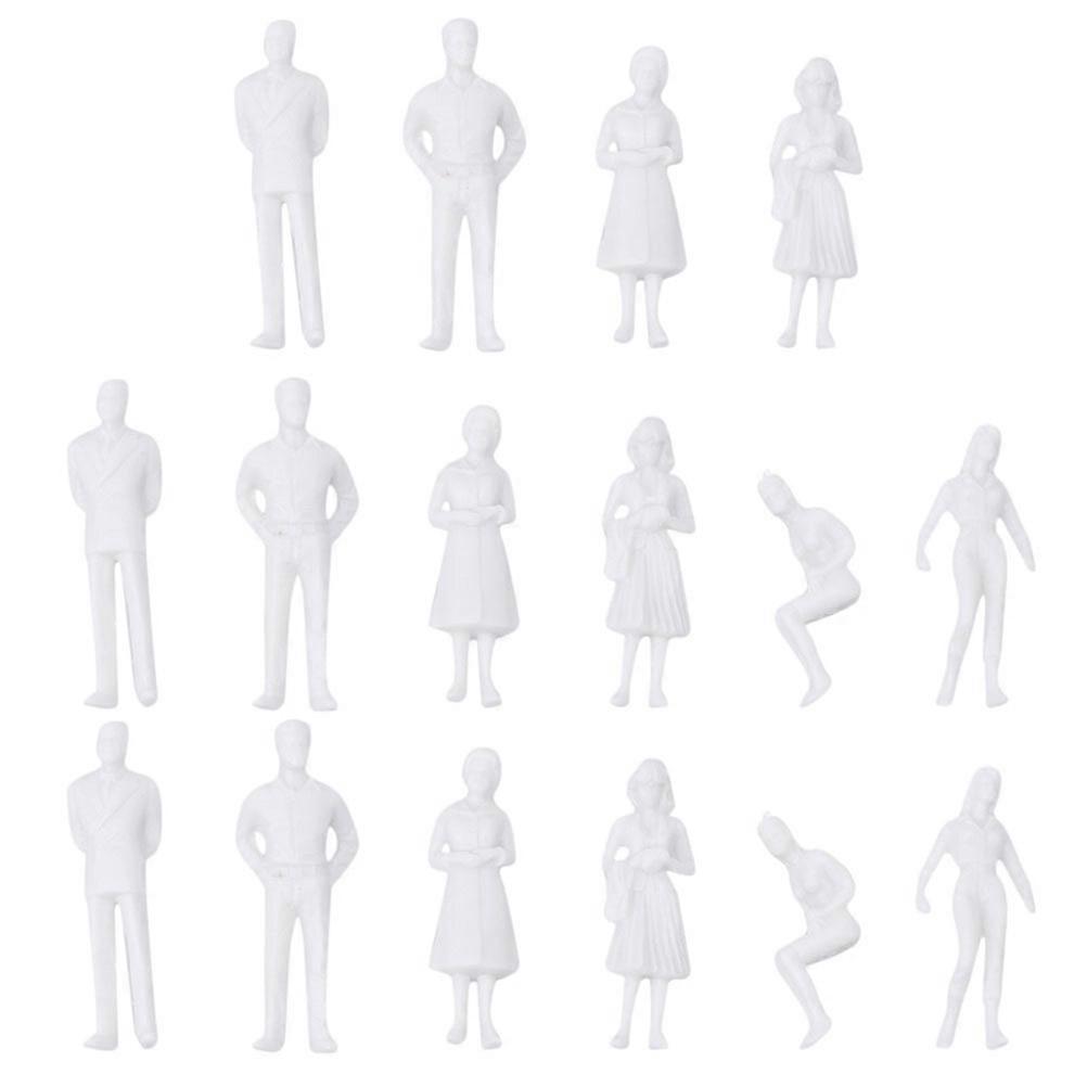 30pcs The Uncolored Model Sand Table Model Miniature People Model For Landscape