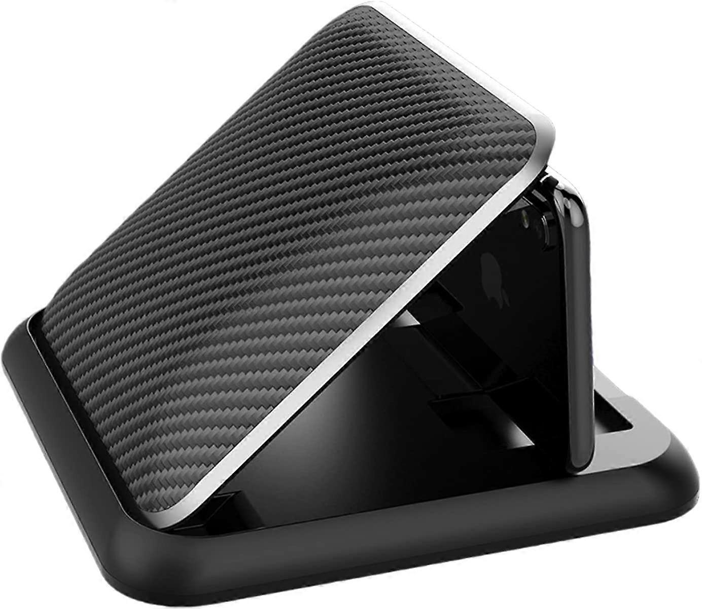 Car Mobile Phone Bracket Instrument Panel Control Mobile Phone Navigator Bracket car Carbon Fiber Mobile Phone Frame Silica Gel Shading Car Mount