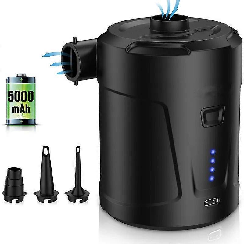 5000mAh Built-In Power Supply USB Quick Pump Air Cushion Swimming Ring Inflatable Sofa Outdoor Wireless Electric Charging Pump
