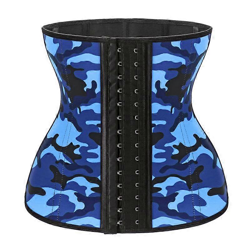 2020 The Latest Version Camouflage Printing High Compression Hooks Latex Body Shaper 9 Steel Bone Corset Waist Trainer for Women