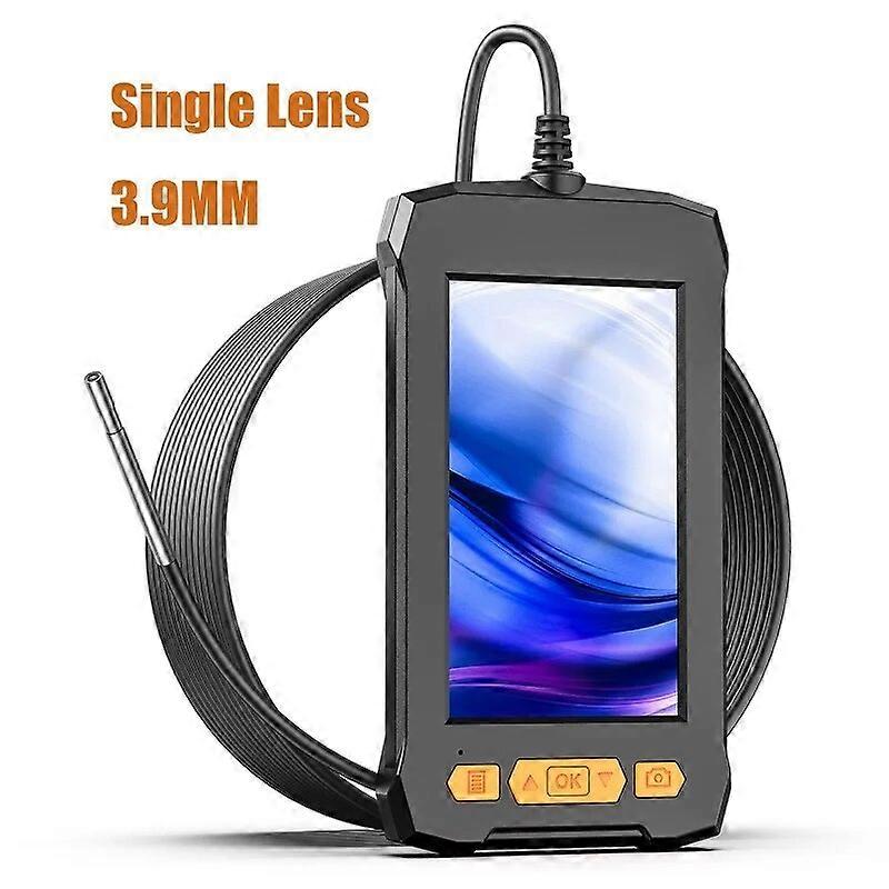 Industrial Borescope Camera 4.3 Inch IPS Screen Dual Lens HD1080P Endoscope LED Lights Waterproof 2600mAh Battery Rigid Cable