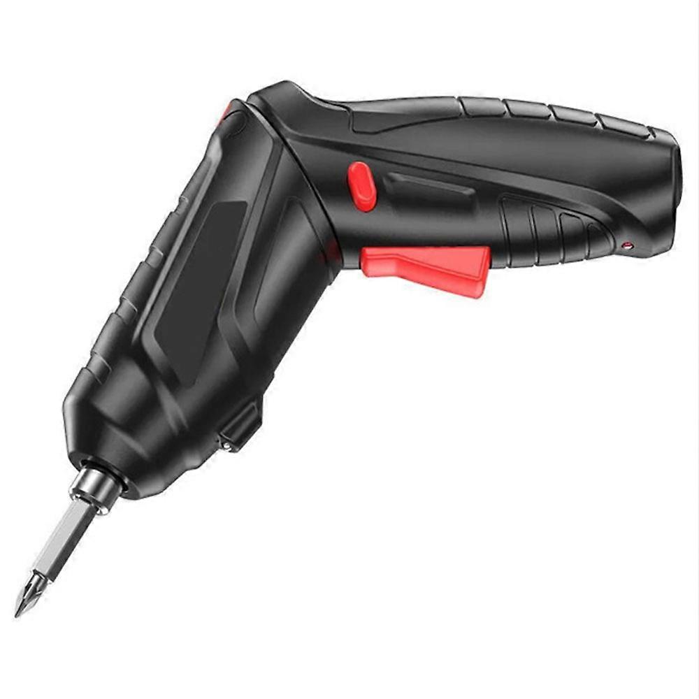 Black Electrical Screwdriver 3.6V Portable USB Charging Cordless Rechargeable Hand