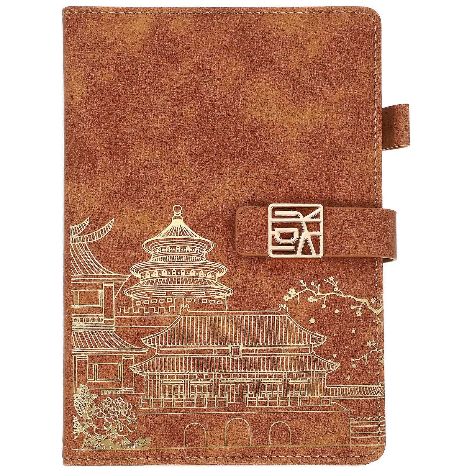 Thickened Planner Notepad Portable Daily Notepad Decorative Agenda Notepad with Buckle