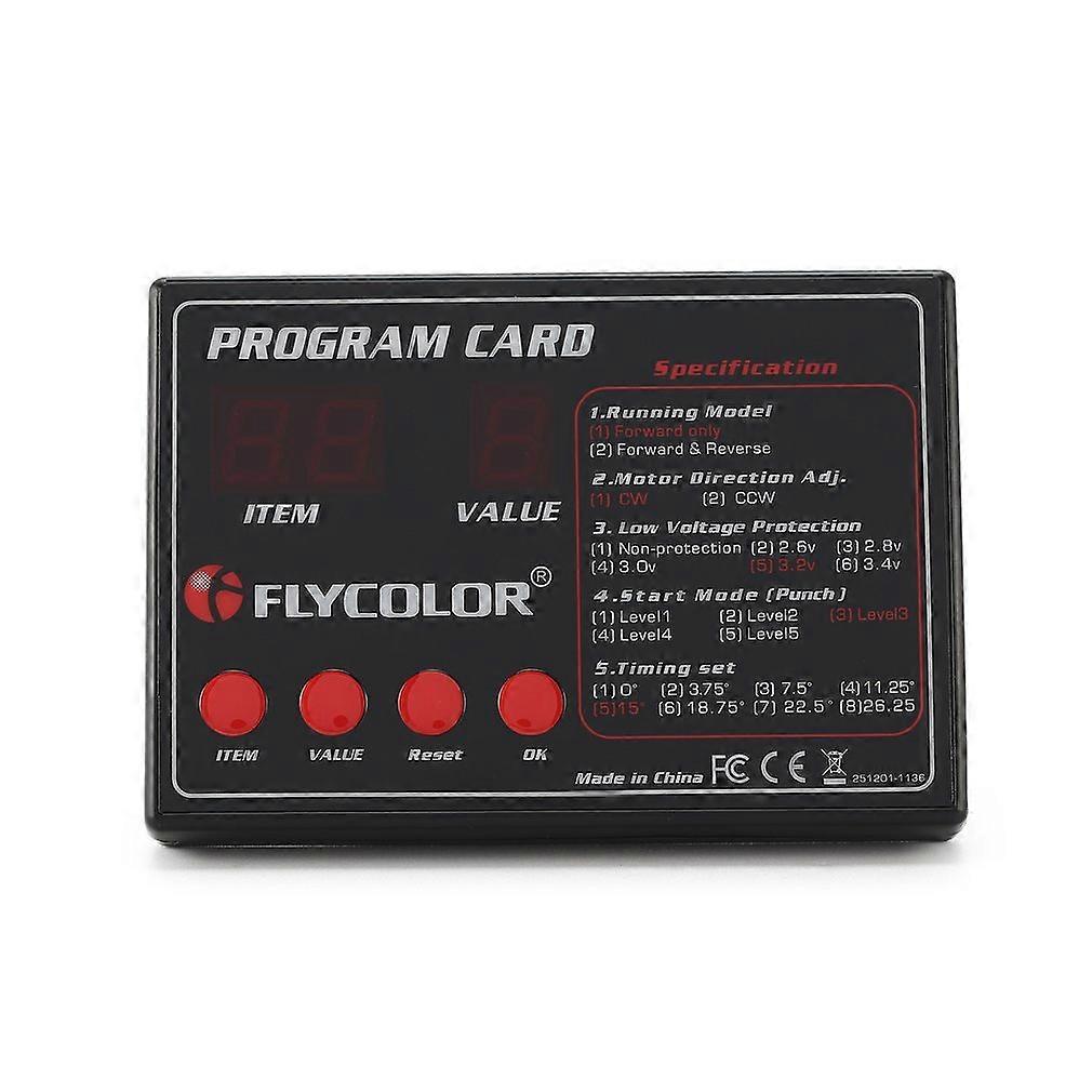 For FLYCOLOR Fly Monster Programing Card for Remote Control RC Boats Ship Flycolor ESC Electronic Speed Controller