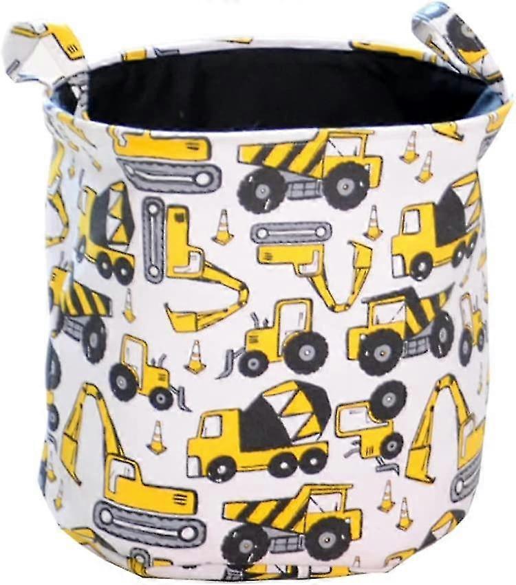 Large Laundry Hamper Waterproof Foldable Canvas Structured Transit Themed Bucket Clothes Laundry Hamper With Handle Storage
