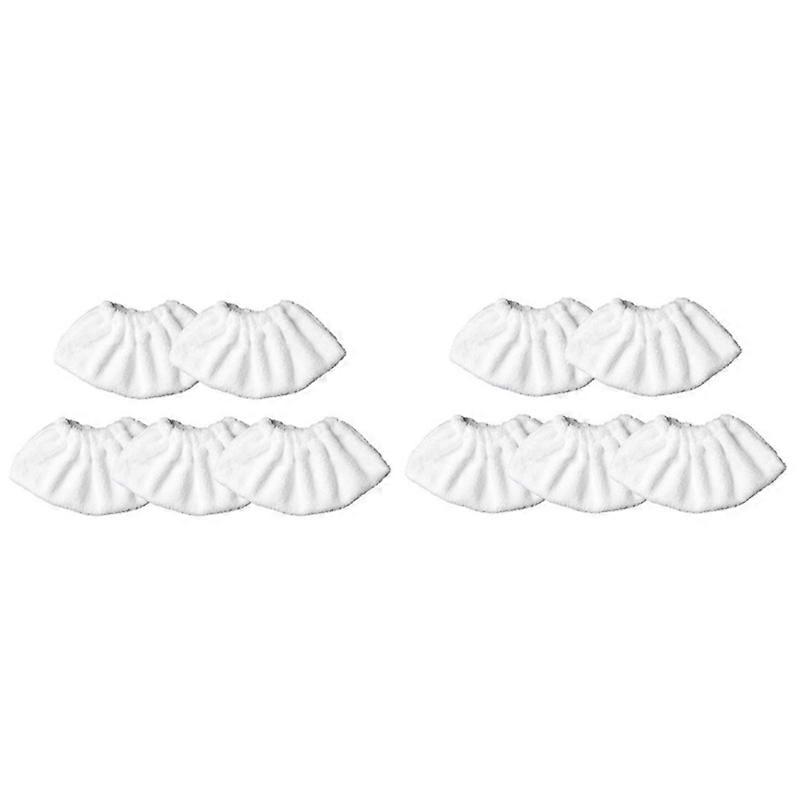 10st tvättbara ersättningstäckkuddar i bomullsfrotté som passar för karcher SC2 SC3 SC4 SC5 ångtvätt handverktyg