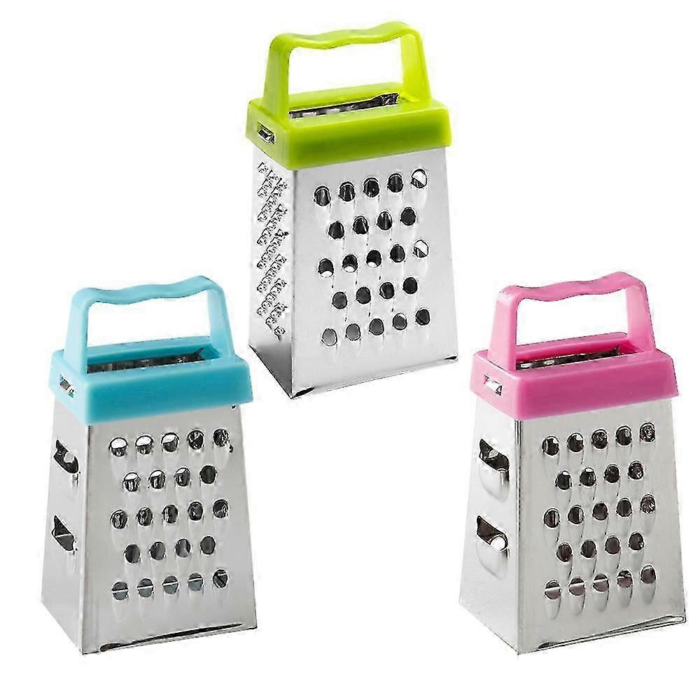 Mini Box Grater, 4-Sided Stainless Steel Grater Kitchen Cutting