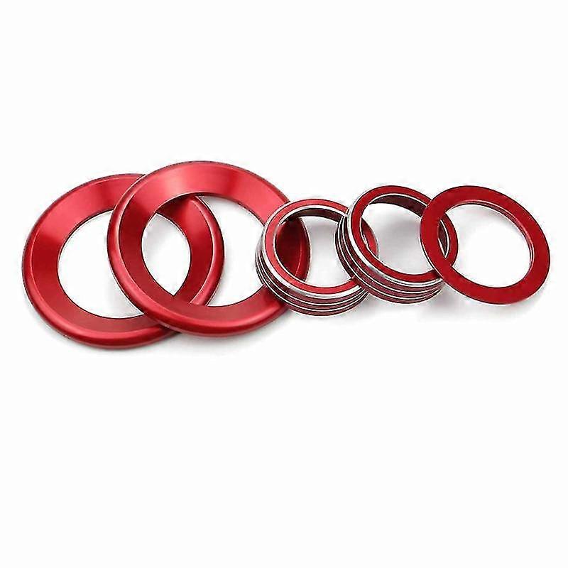 Climate Knob Control Button Cover Engine To Stop Button Cover For 2016-2021 (red)