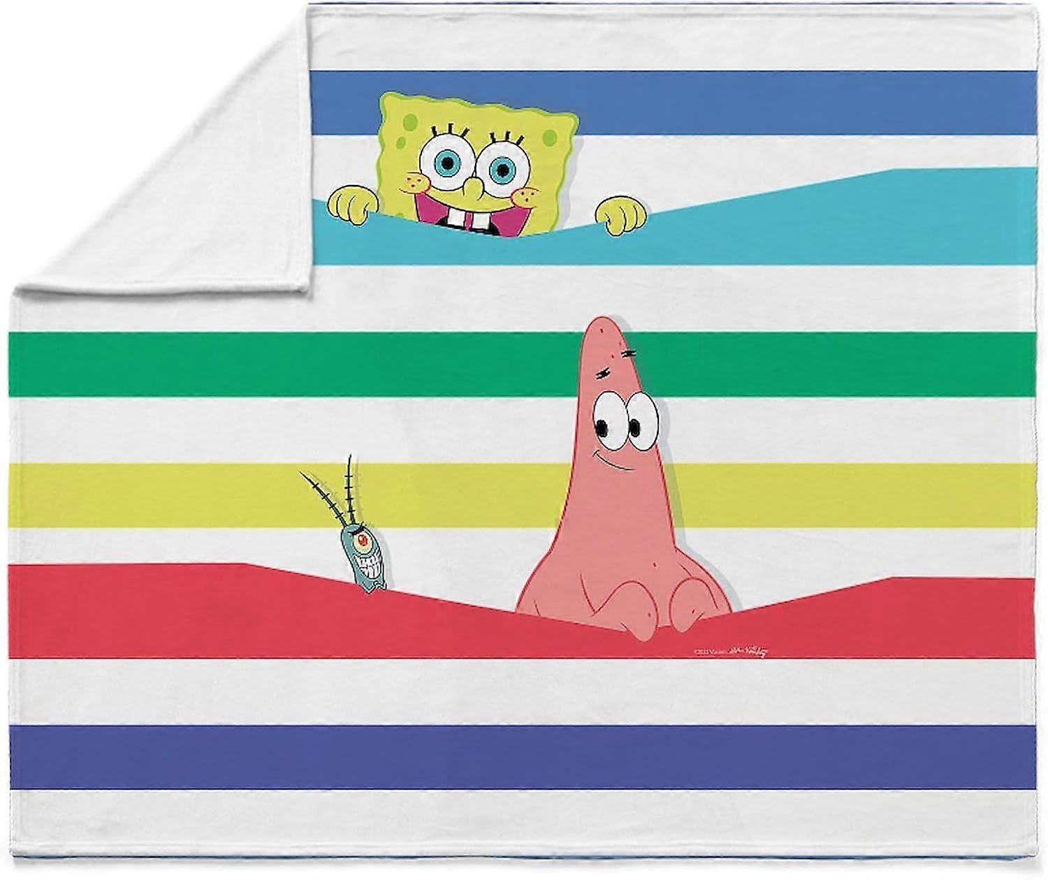 Cobertor de Pelúcia Super Macio Spongebob Squarepants R