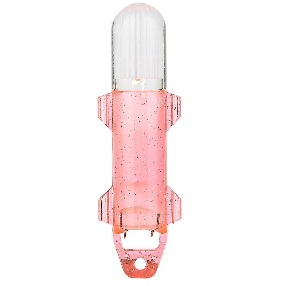 2024Mini Waterproof LED Fish Lure Underwater Fishing Light Attractive Flashing Lamp (Red)