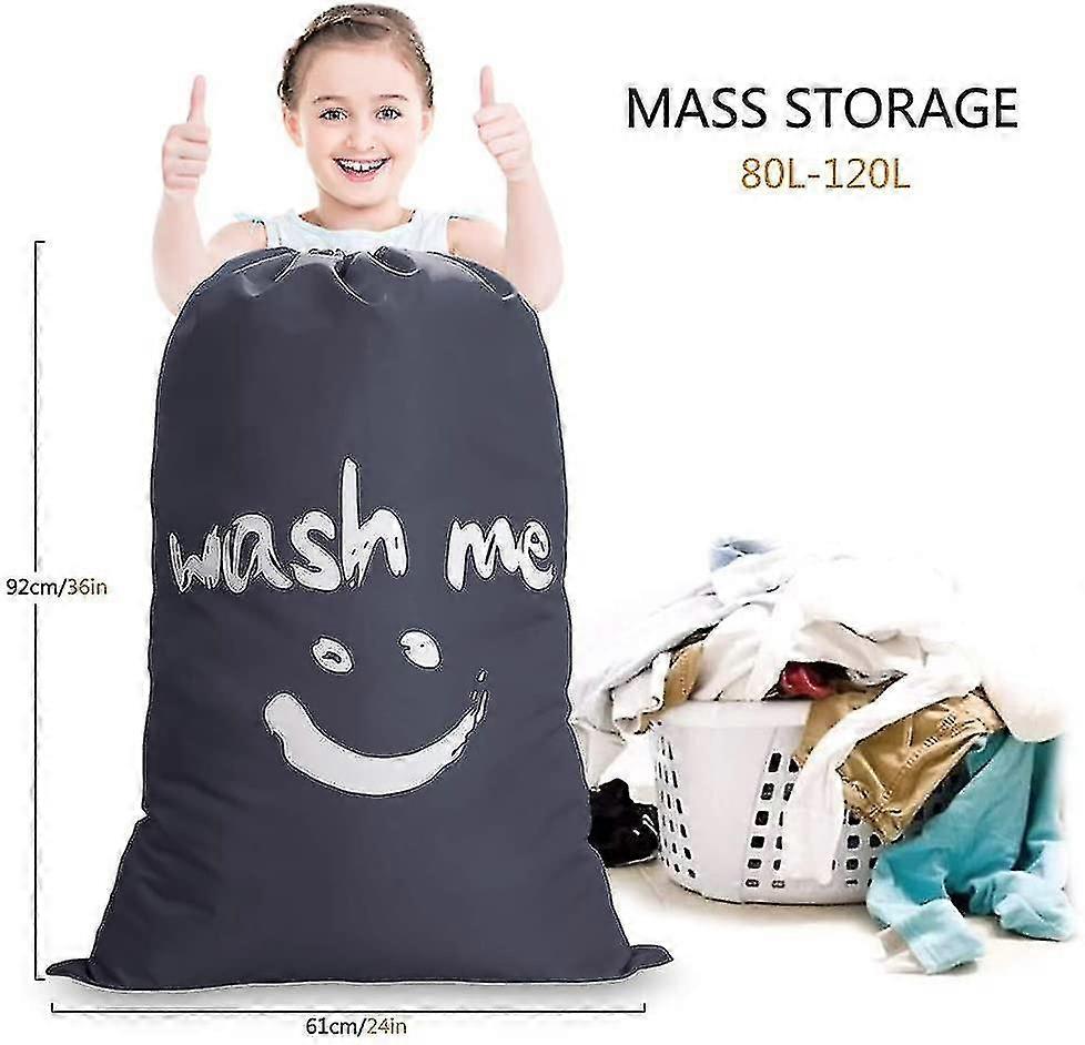 2 Pack Large  Foldable  Storage Bag With Nylon Rope 120g