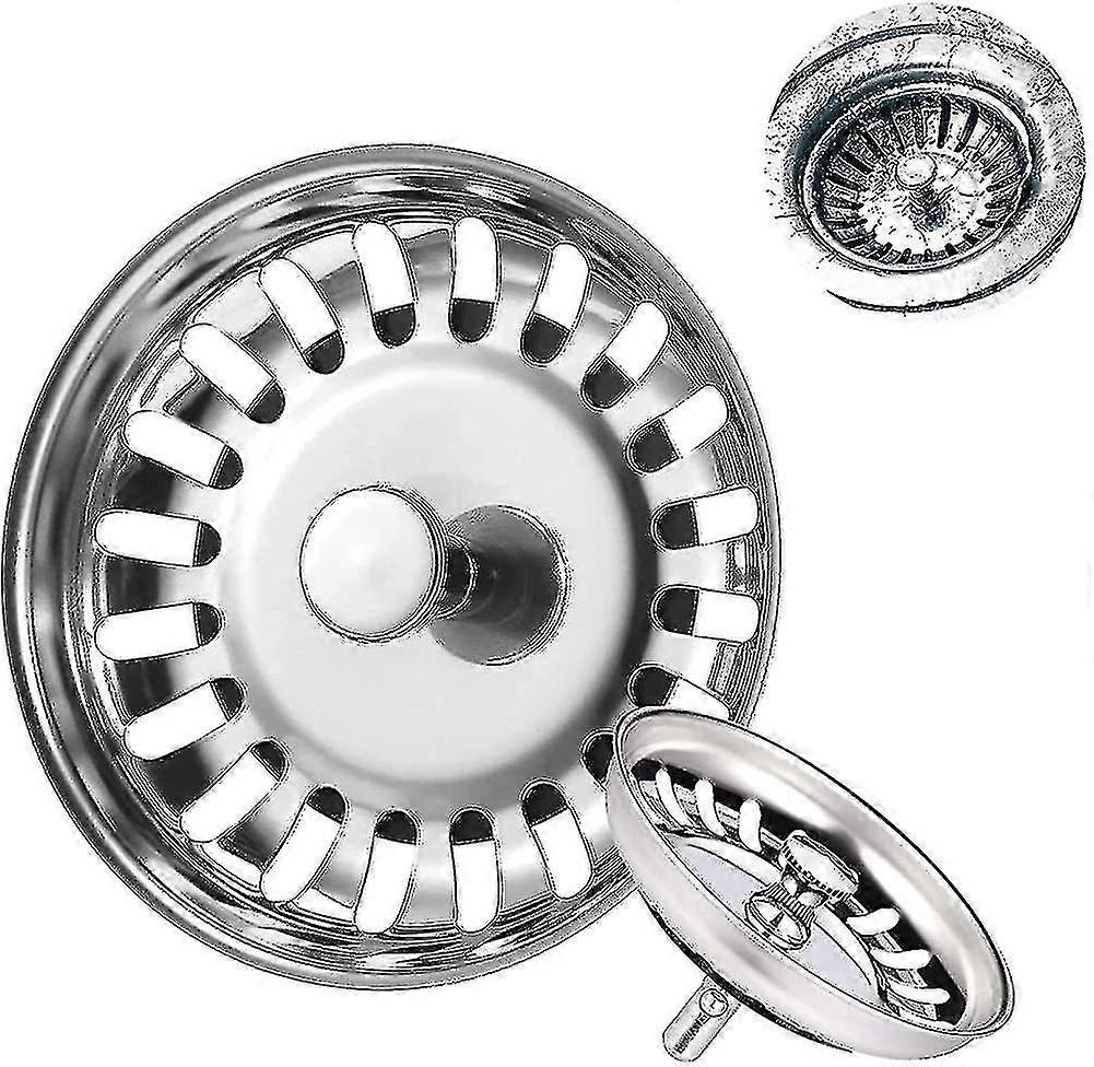 Kitchen Sink Strainer Kitchen Sink Plug, 2 Pack Universal Sink Plugs Bath Plug - JV