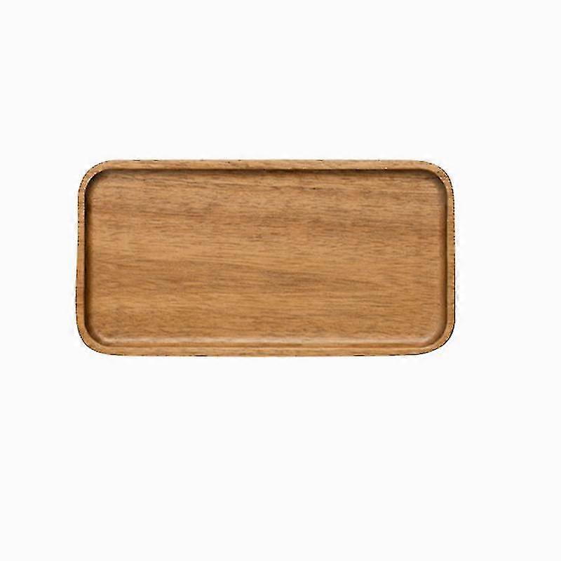 Serving Tray, Rectangular Solid Wood Flat Bottom Plate, Fruit Plate, Saucer, Tea Tray, Dessert Pla